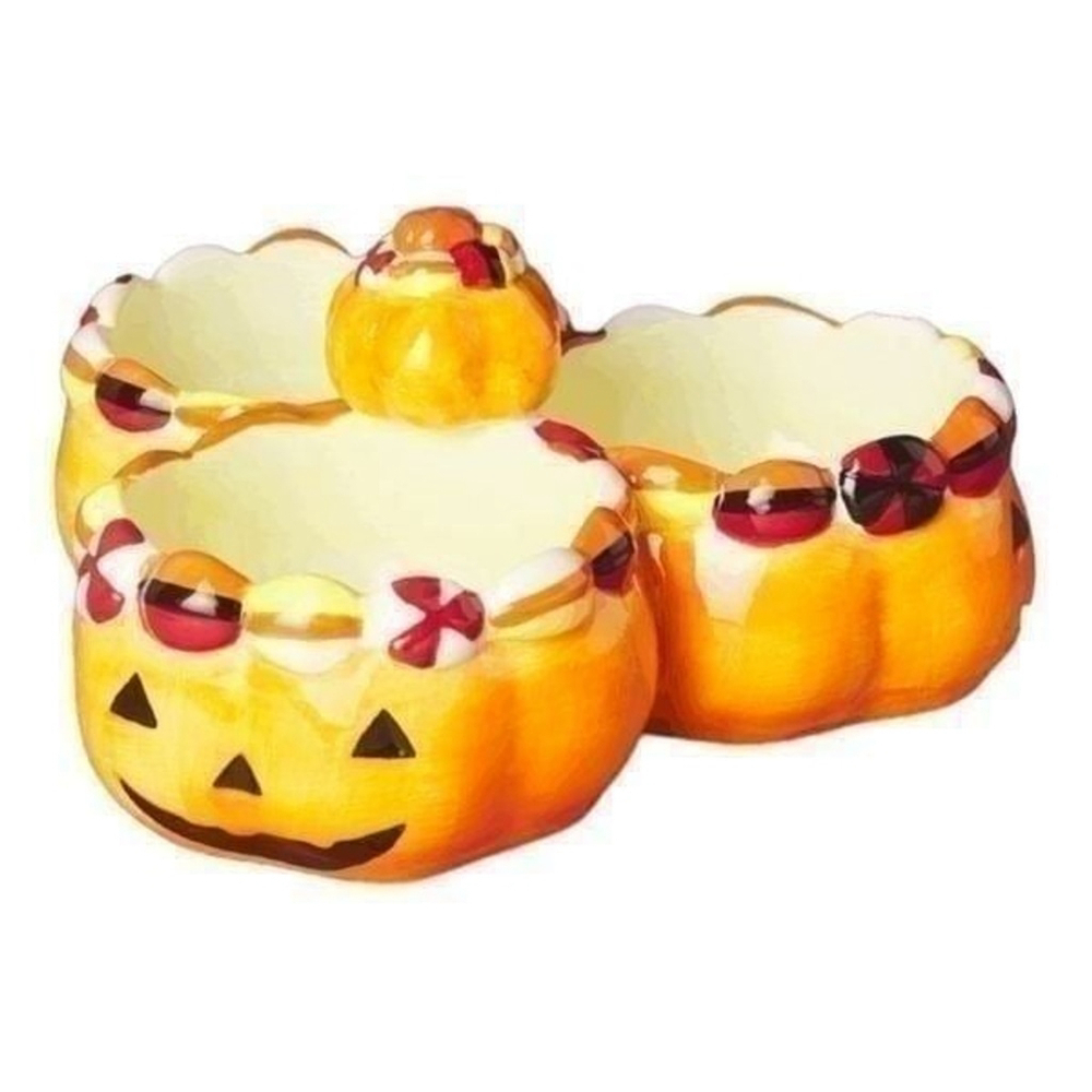 CORNER RUBY
9in Candied Pumpkin Trio Bowl